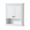 Wyndham Deborah 80" Double Bathroom Vanity In White with White Carrara Marble Countertop Undermount Square Sinks and 24" Mirrors WCS202080DWHCMUNSM24