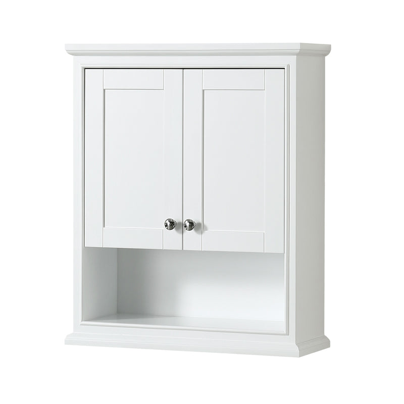 Wyndham Deborah 60" Single Bathroom Vanity In White with Light-Vein Carrara Cultured Marble Countertop Undermount Square Sink and No Mirror WCS202060SWHC2UNSMXX