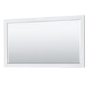 Wyndham Avery 60" Double Bathroom Vanity In White No Countertop No Sinks and 58" Mirror WCV232360DWHCXSXXM58