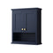 Wyndham Avery 48" Double Bathroom Vanity In Dark Blue No Countertop No Sinks and No Mirror WCV232348DBLCXSXXMXX