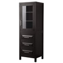 Wyndham Daria 48" Single Bathroom Vanity In Dark Espresso No Countertop No Sink and Medicine Cabinet WCV252548SDECXSXXMED