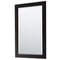 Wyndham Daria 60" Double Bathroom Vanity In Dark Espresso No Countertop No Sink and 24" Mirror WCV252560DDECXSXXM24