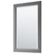 Wyndham Daria 60" Double Bathroom Vanity In Dark Gray No Countertop No Sink and 24" Mirror WCV252560DKGCXSXXM24