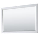 Wyndham Daria 60" Single Bathroom Vanity In White No Countertop No Sink and 58" Mirror WCV252560SWHCXSXXM58