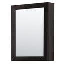 Wyndham Daria 72" Double Bathroom Vanity In Dark Espresso Light-Vein Carrara Cultured Marble Countertop Undermount Square Sinks and Medicine Cabinets WCV252572DDEC2UNSMED