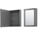 Wyndham Daria 72" Double Bathroom Vanity In Dark Gray White Carrara Marble Countertop Undermount Square Sink and Medicine Cabinet WCV252572DKGCMUNSMED