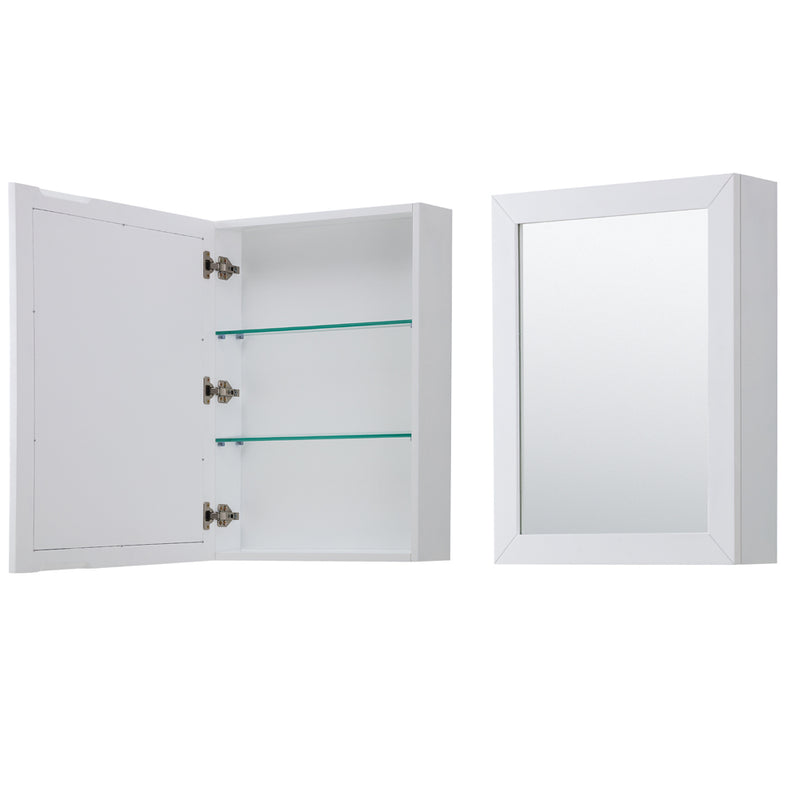 Wyndham Daria 80" Double Bathroom Vanity In White Light-Vein Carrara Cultured Marble Countertop Undermount Square Sinks Brushed Gold Trims and Medicine Cabinets WCV252580DWGC2UNSMED