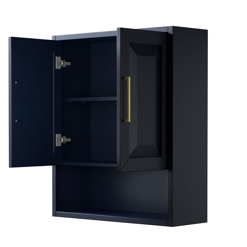 Wyndham Daria Over-Toilet Wall Cabinet - Dark Blue WCV2525WCBL