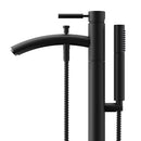 Wyndham Taron Tub Filler Floor-Mounted in Matte Black WCAT102340P11BK