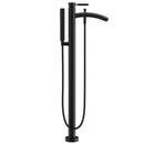 Wyndham Taron Tub Filler Floor-Mounted In Matte Black WCAT102340P11BK