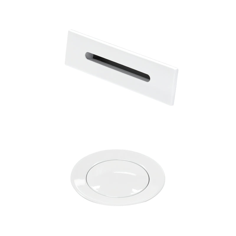 Wyndham Shiny White Universal Square Bathtub Trim Kit WCOBTTRIMUNISQSW