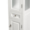 Wyndham AAA Andover Solid Oak Bathroom Linen Tower with Cabinet Storage In White WCVTFS065WH