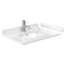 Wyndham Miranda 30" Single Bathroom Vanity In Green Light-Vein Carrara Cultured Marble Countertop Undermount Square Sink Brushed Nickel Trim 24" Mirror WCF292930SGEC2UNSM24