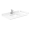 Wyndham Deborah 36" Single Bathroom Vanity In White with White Cultured Marble Countertop Undermount Square Sink Brushed Gold Trims and 24" Mirror WCS202036SWGWCUNSM24