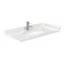 Wyndham Beckett 42" Single Bathroom Vanity In Green Carrara Cultured Marble Countertop Undermount Square Sink Brushed Gold Trim WCG242442SGDCCUNSMXX