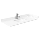 Wyndham Miranda 48" Single Bathroom Vanity In Green White Cultured Marble Countertop Undermount Square Sink Brushed Gold Trim WCF292948SGDWCUNSMXX