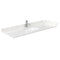 Wyndham Sheffield 60" Single Bathroom Vanity In Gray with Carrara Cultured Marble Countertop Undermount Square Sink and No Mirror WCS141460SGYC2UNSMXX