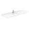 Wyndham Miranda 66" Single Bathroom Vanity In White White Cultured Marble Countertop Undermount Square Sink Brushed Nickel Trim WCF292966SWHWCUNSMXX