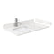 Wyndham Beckett 36" Single Bathroom Vanity In White Carrara Cultured Marble Countertop Undermount Square Sink Brushed Gold Trim WCG242436SWGCCUNSMXX