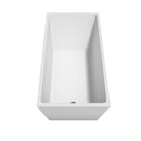 Wyndham Hannah 59" Soaking Bathtub in White with Matte Black Trim WCBTK150159MBTRIM