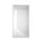 Wyndham Hannah 59" Soaking Bathtub in White with Shiny White Trim WCBTK150159SWTRIM