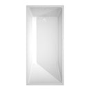 Wyndham Hannah 67" Soaking Bathtub in White with Shiny White Trim WCBTK150167SWTRIM