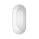 Wyndham Ursula 59" Soaking Bathtub in White with Shiny White Trim WCBTK151159SWTRIM