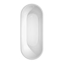 Wyndham Ursula 67" Soaking Bathtub in White with Shiny White Trim WCBTK151167SWTRIM