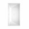 Wyndham Sara 59" Soaking Bathtub in White with Shiny White Trim WCBTK151459SWTRIM