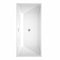 Wyndham Sara 67" Freestanding Bathtub in White with Floor Mounted Faucet Drain and Overflow Trim in Polished Chrome WCBTK151467ATP11PC