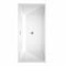 Wyndham Sara 67" Soaking Bathtub in White Brushed Nickel Trim and Brushed Nickel Floor Mounted Faucet WCBTK151467ATP11BN