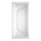 Wyndham Galina 67" Soaking Bathtub in White with Shiny White Trim WCBTK151967SWTRIM