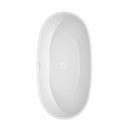 Wyndham Juno 63" Soaking Bathtub in White with Shiny White Trim WCBTK156163SWTRIM