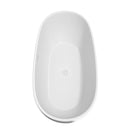 Wyndham Juno 71" Soaking Bathtub in White with Shiny White Trim WCBTK156171SWTRIM