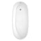 Wyndham Florence 68" Freestanding Bathtub in White with Brushed Nickel Drain and Overflow Trim WCBTO85968BNTRIM