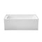 Wyndham Grayley Alcove 60" Bathtub Left Side Drain and Overflow Trim in Polished Chrome 60"Lx30"Wx22"H WCBTW16030L