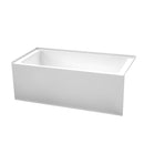 Wyndham Grayley Alcove 60" Bathtub Right Side Drain And Overflow Trim In Polished Chrome 60"Lx30"Wx22"H WCBTW16030R