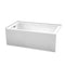 Wyndham Grayley Alcove 60" Bathtub Left Side Drain And Overflow Trim In Polished Chrome 60"Lx32"Wx22"H WCBTW16032L