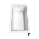 Wyndham Grayley Alcove 60" Bathtub Right Side Drain and Overflow Trim in Polished Chrome 60"Lx32"Wx22"H WCBTW16032R