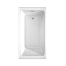 Wyndham Grayley Alcove 60" Bathtub Right Side Drain and Overflow Trim in Polished Chrome 60"Lx32"Wx22"H WCBTW16032R