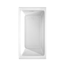 Wyndham Grayley Alcove 60" Bathtub Right Side Drain and Overflow Trim in Shiny White 60"Lx32"Wx22"H WCBTW16032RSWTRIM