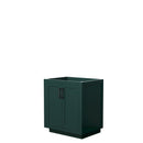 Wyndham Miranda 30" Single Bathroom Vanity In Green No Countertop No Sink Matte Black Trim WCF292930SGKCXSXXMXX