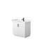 Wyndham Miranda 36" Single Bathroom Vanity In White White Cultured Marble Countertop Undermount Square Sink Black Trims And No Mirror WCF292936SWBWCUNSMXX