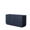 Wyndham Miranda 66" Single Bathroom Vanity In Dark Blue No Countertop No Sink Brushed Gold Trim WCF292966SBLCXSXXMXX