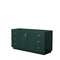 Wyndham Miranda 66" Single Bathroom Vanity In Green No Countertop No Sink Brushed Gold Trim WCF292966SGDCXSXXMXX