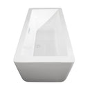 Wyndham Laura 59" Soaking Bathtub in White with Shiny White Trim WCOBT100559SWTRIM