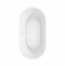 Wyndham Carissa 60" Soaking Bathtub in White with Shiny White Trim WCOBT101260SWTRIM