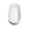 Wyndham Juliette 60" Soaking Bathtub in White with Shiny White Trim WCOBT101360SWTRIM