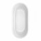 Wyndham Juliette 67" Soaking Bathtub in White with Shiny White Trim WCOBT101367SWTRIM