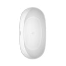 Wyndham Rebecca 60" Soaking Bathtub in White with Shiny White Trim WCOBT101460SWTRIM